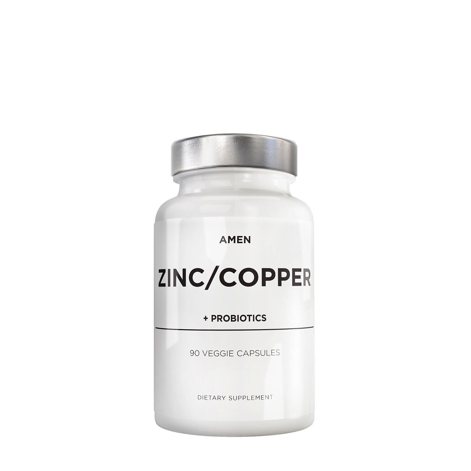Amen Zinc/Copper + Probiotics 2 Billion CFUs - 90 Capsules (90 Servings) | GNC